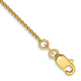 14K 10 inch 1.05mm Spiga with Lobster Clasp Anklet PEN133