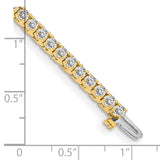 14k Complete 2.18 carat Round VS Diamond 4-prong 7 inch Tennis Bracelet X731VS