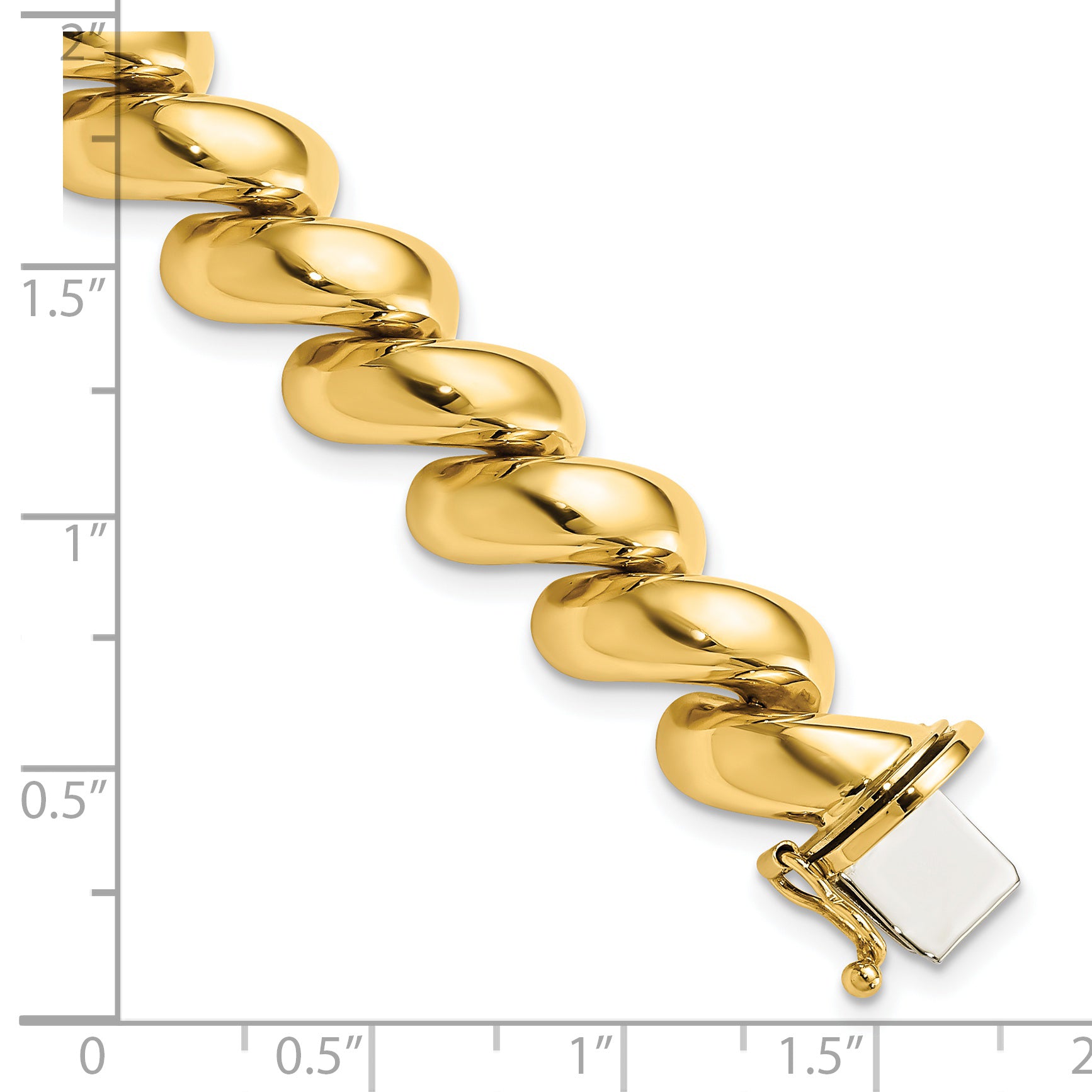 14k Polished 12mm 17 inch San Marco Necklace SM20