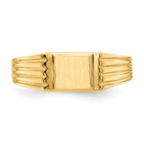 14k 5.25x4.75mm Open Back Signet Ring CH192