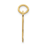 14k Small Elongated Number 32 Charm LES32