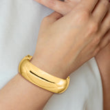 14k 13/16 High Polished 20.00mm Hinged Oval Bangle Bracelet HP13/16