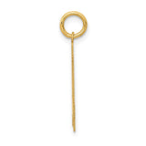 14k Medium Satin Number 94 Charm LSM94