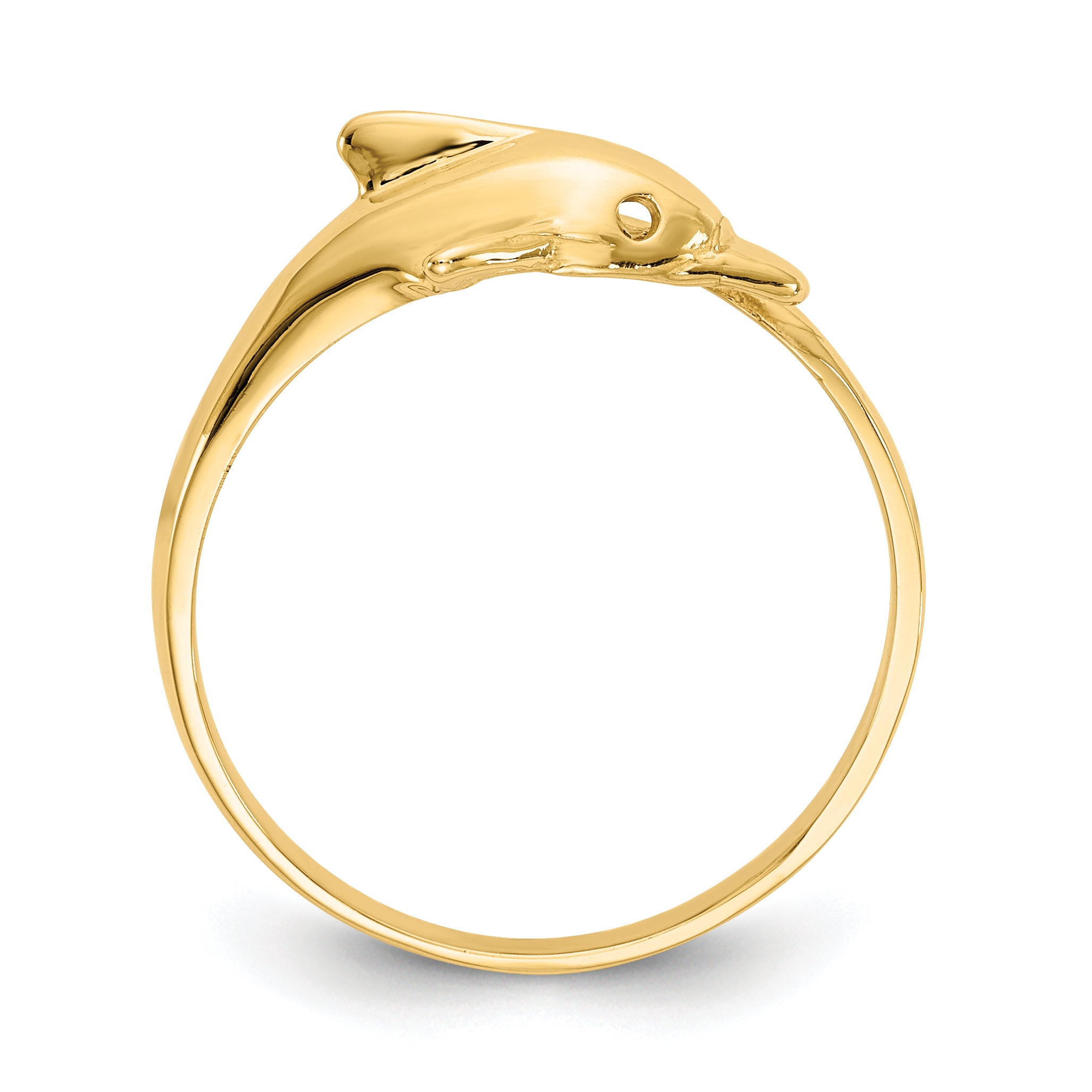 14k Dolphin Bypass Ring K3921