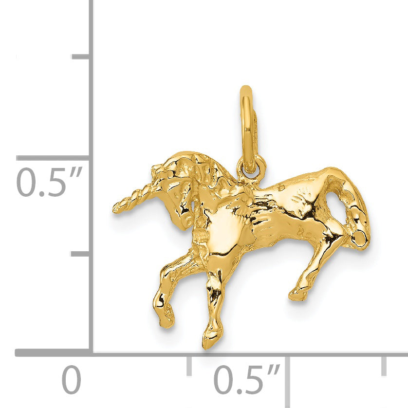 14k Unicorn Charm A4704/L
