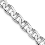 14K White Gold 20 inch 10.3mm Hand Polished Fancy Anchor Link with Fancy Lobster Clasp Chain WLK102