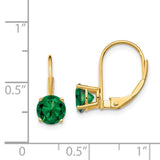 14k 6mm Round Mount St. Helens Leverback Earrings XLB112MS