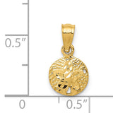 14K Sand Dollar Pendant K2932
