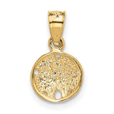14K Sand Dollar Pendant K2932