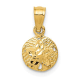 14K Sand Dollar Pendant K2932