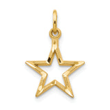 14k Diamond-cut Star Charm C1114