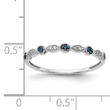 14k Rose Gold 2mm 1/20 carat Diamond Fancy Band RM5625
