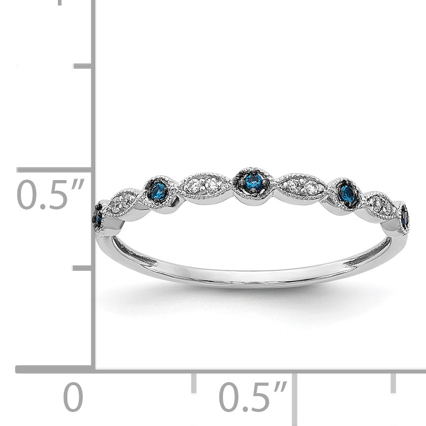 14k Rose Gold 2mm 1/20 carat Diamond Fancy Band RM5625