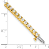 14k Complete 2.86 carat Round AA Diamond 4-prong 7 inch Tennis Bracelet X732AA