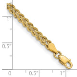 14k 3.75mm Wide Double Strand Rope 7 inch Bracelet 014S2