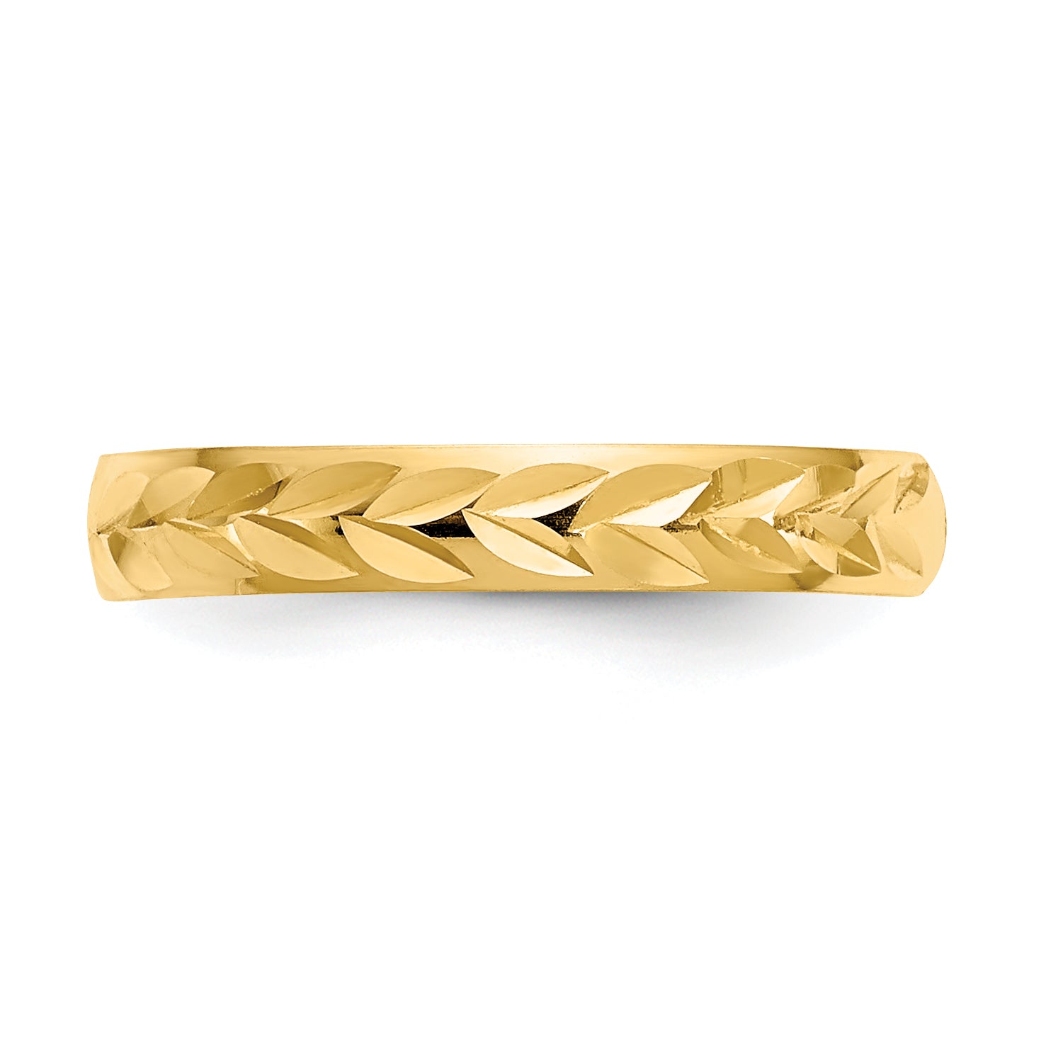 14k Diamond-Cut Toe Ring C2095