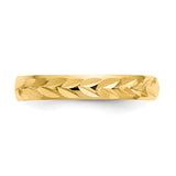 14k Diamond-Cut Toe Ring C2095