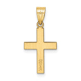 14k Polished Cross Charm C3787