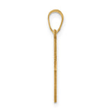 14k Polished Cross Charm C3787