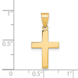 14k Polished Cross Charm C3787