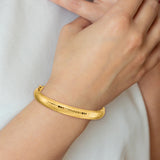 14k 5/16 Polished Fancy Hammered 8.75mm Hinged Oval Bangle Bracelet DB108