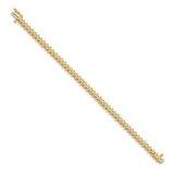 14k Complete 2 carat Round AAA Diamond 2-prong S-link 7 inch Tennis Bracelet X703AAA