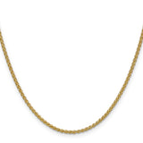 14K 14 inch 2.1mm Spiga with Lobster Clasp Chain PEN13