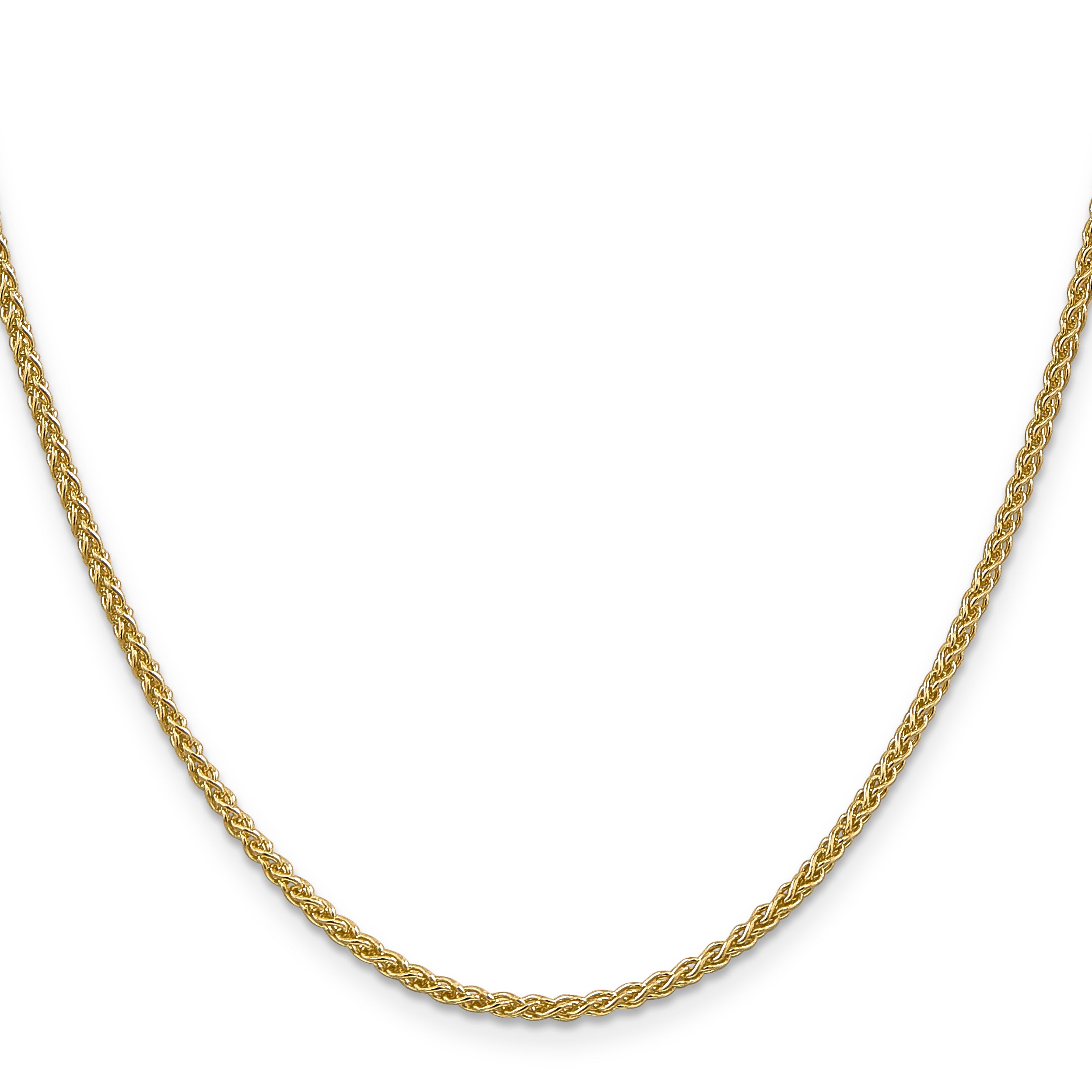 14K 14 inch 2.1mm Spiga with Lobster Clasp Chain PEN13