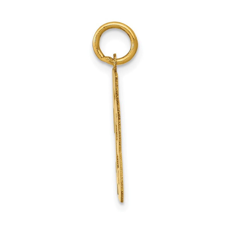 14k Small Polished Number 93 Charm LS93