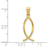 14k Ichthus Fish Charm XR453