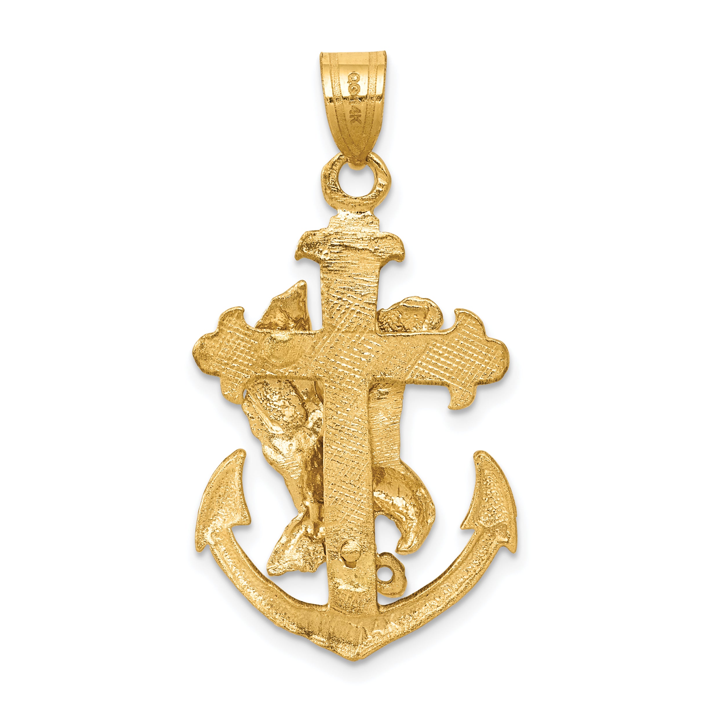 14k Mariners Cross with Eagle Pendant C1408