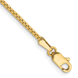 14K 26 inch 1.4mm Box with Lobster Clasp Chain BOX125