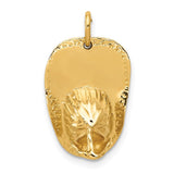 14k 3-D Large Firemans Helmet Charm A0412