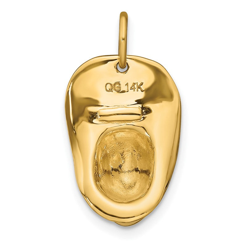 14k 3-D Large Firemans Helmet Charm A0412
