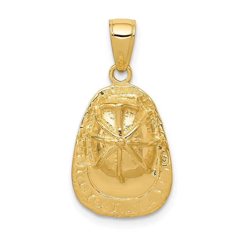 14k 3-D Firefighter Helmet Pendant C2268