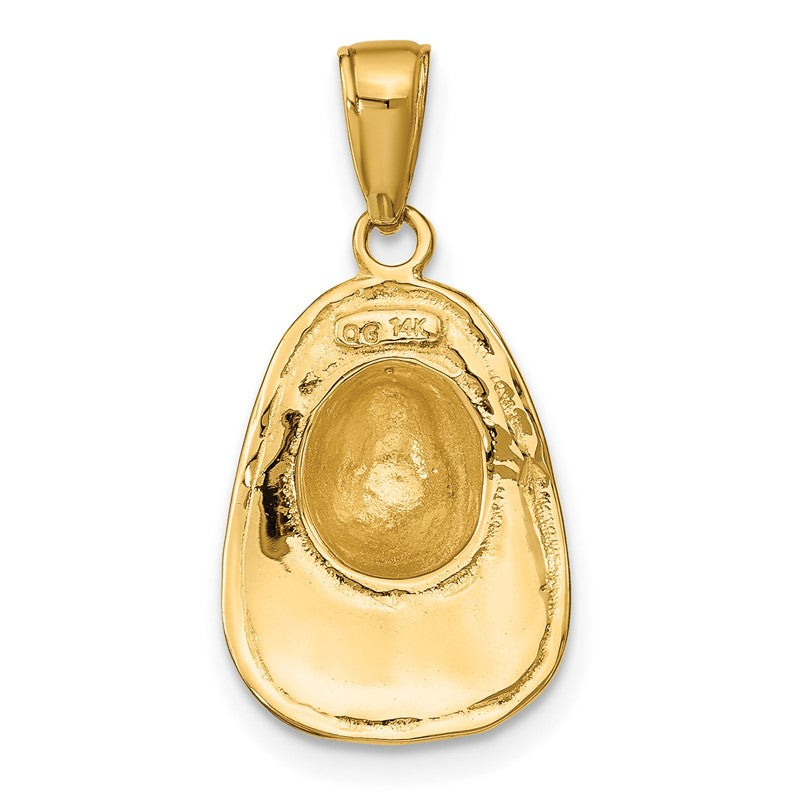 14k 3-D Firefighter Helmet Pendant C2268