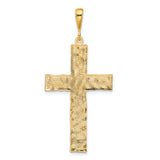 14k Nugget Style Cross Pendant C1464
