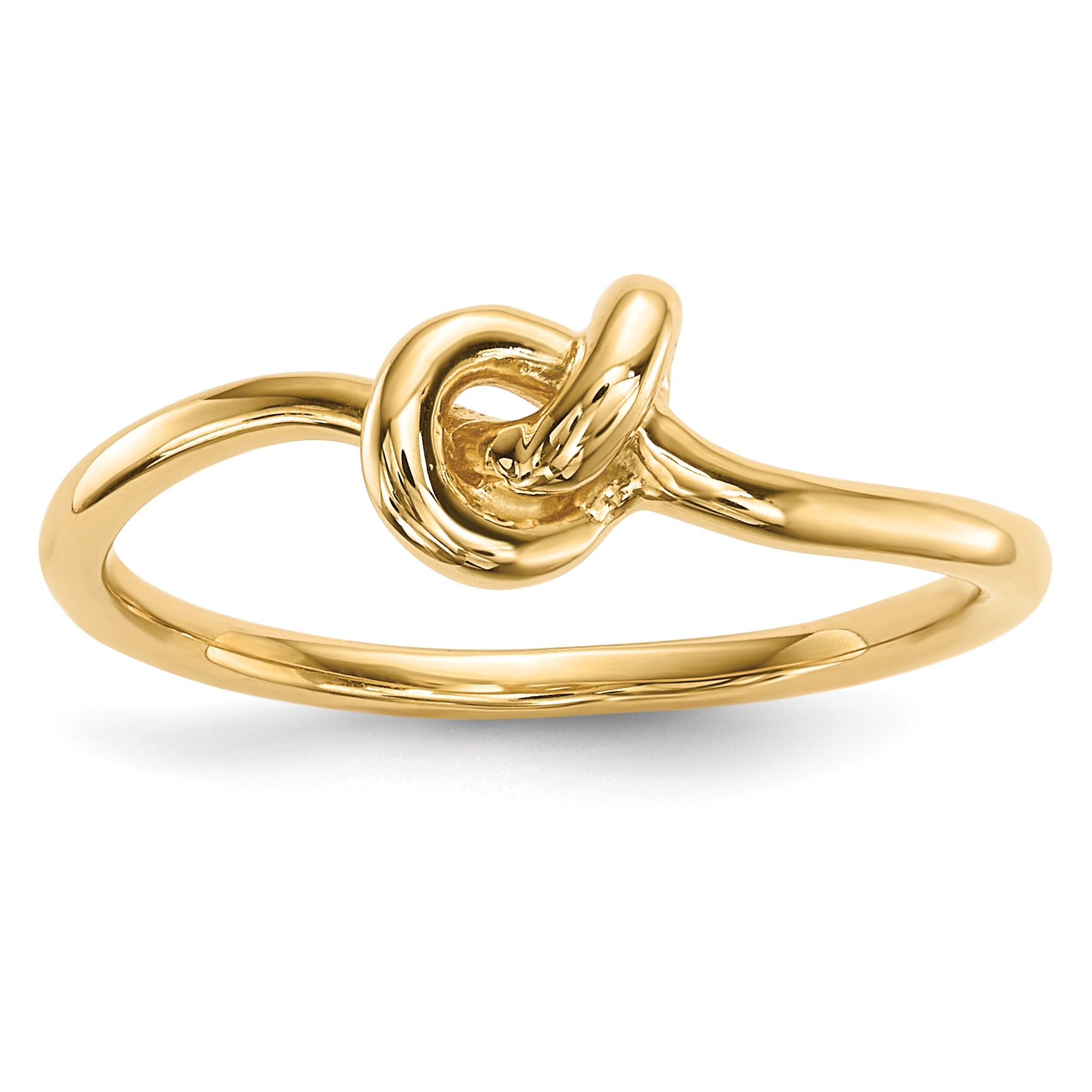 14k Polished Knot Ring R618