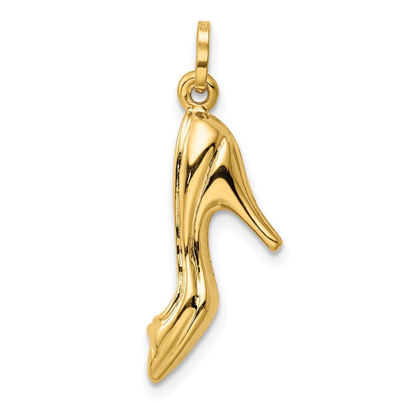 14K  3-D High Heel Shoe Charm XCH150