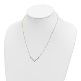 14k Polished 18 inch V-Necklace XP5059