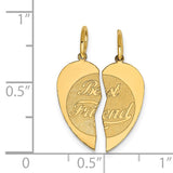 14K 2-piece BEST FRIEND Charm XAC674