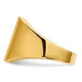 14k 13.5x15.0mm Open Back Mens Signet Ring RS636