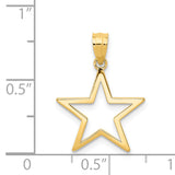14k Star Charm K4810