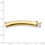 14k 8mm Lightweight Domed Omega 2 inch Extender for Necklace ODLX8