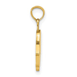 14K Large Solid Hamsa Pendant C4469