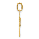 14k Cut-out Angel with Heart Charm XR1211
