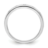 14k White Gold 3mm 5-stone 1/20 carat Diamond Band RM5620