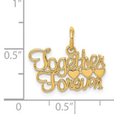14K TOGETHER FOREVER Charm C1037