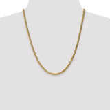14K 26 inch 3.9mm Flat Beveled Curb with Lobster Clasp Chain FBU100