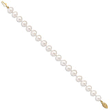 14k 9-10mm White Near-Round Freshwater Cultured Pearl 16 inch Necklace WPN090